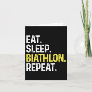 Essen Schlafen Biathlon Wiederholen Lustig Biathlo Karte