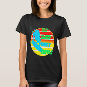 Essen Schlafen Boosten Wiederholen Kitesurfen Mit  T-Shirt