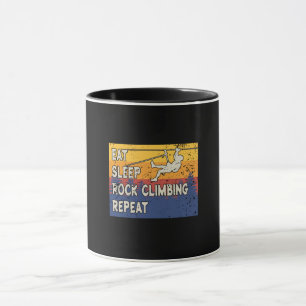 Essen Schlafen Bouldering Wiederholen Tasse