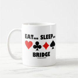 Essen... Schlafen... Bridge (Bridge Spaß Card Anzu Kaffeetasse