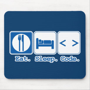 essen schlafen code (html) mousepad