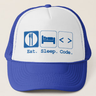 essen schlafen code (html) truckerkappe