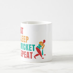ESSEN SCHLAFEN CRICKET WIEDERHOLEN - CRICKET LIEBH KAFFEETASSE