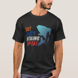 Essen. Schlafen. Fisch. Wieder von vorne. T-Shirt