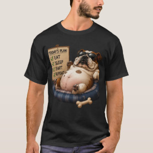 ESSEN SCHLAFEN FURZEN WIEDERHOLEN FUNNY ENGLISH BU T-Shirt
