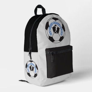 essen schlafen Fußball wiederholen  Bedruckter Rucksack