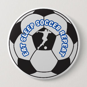 essen schlafen Fußball wiederholen Button