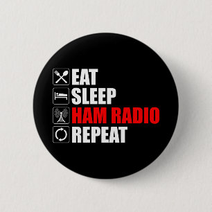Essen. Schlafen. Ham Radio. Wieder von vorne Button