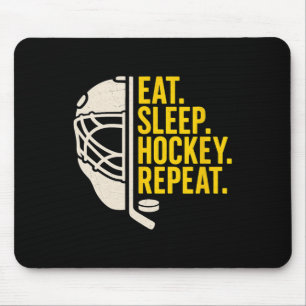 Essen Schlafen Hockey Wiederholen Für Hockey Spiel Mousepad