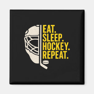 Essen Schlafen Hockey Wiederholen Für Hockeyspiele Magnet