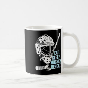 Essen Schlafen Hockey Wiederholen Hockey Maske Sta Kaffeetasse
