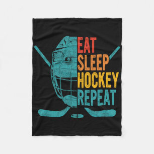 Essen Schlafen Hockey Wiederholen Hockey Spaß Eish Fleecedecke