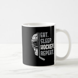 Essen Schlafen Hockey Wiederholen T-Shirt Jugend T Kaffeetasse