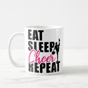 Essen Schlafen Jubeln Wiederholen Cheerleading Che Kaffeetasse