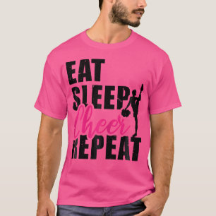 Essen Schlafen Jubeln Wiederholen Cheerleading Che T-Shirt