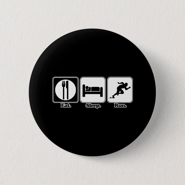 essen schlafen laufen button (Vorderseite)