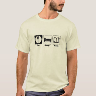 essen schlafen lesen T-Shirt