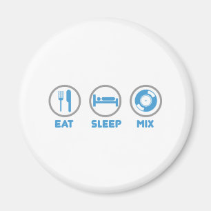 Essen, schlafen, Mix wieder - DJ Disk Jockey Music Magnet