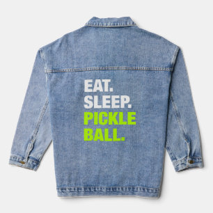 Essen Schlafen Pickleball Pickleball Player Sport  Jeansjacke