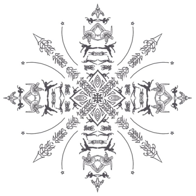 Essen, schlafen, plié, verborgene Wörter und Bilde Hoodie (Von Creator hochgeladen)