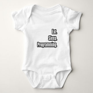 Essen. Schlafen. Programmierung. Baby Strampler