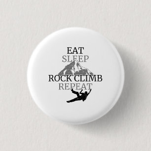 Essen Schlafen Rockklettern Wiederholen Button