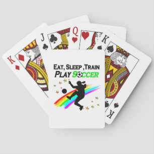 ESSEN, SCHLAFEN, SCHLAFEN, SPIELFALSCH SPIELKARTEN