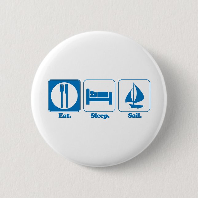 essen schlafen segeln button (Vorderseite)