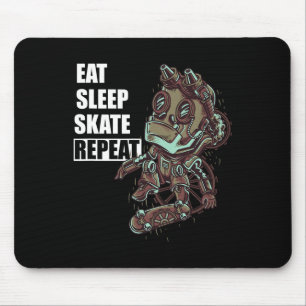 Essen Schlafen Skate Skateboarding Skateboard Für  Mousepad