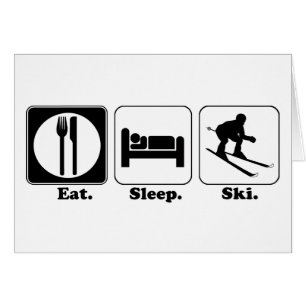 essen schlafen skifahren