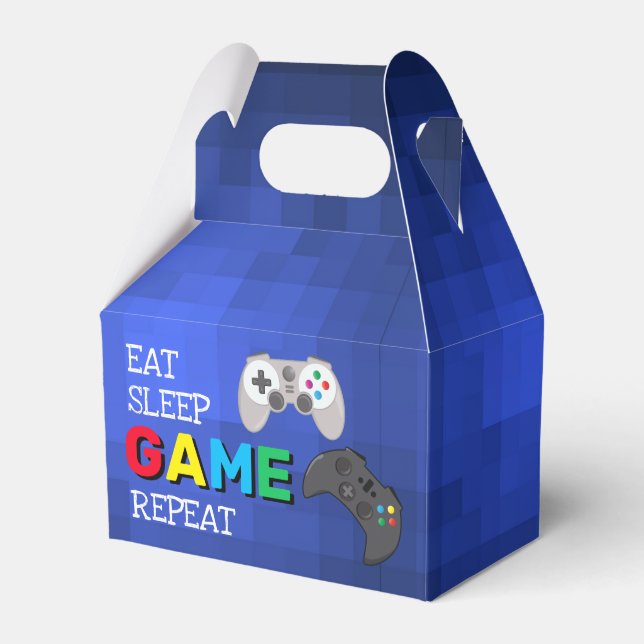 Essen, schlafen, Spiel, wiederholen | Gamer Fevor  Geschenkschachtel (Vorderseite)