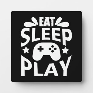 Essen, schlafen, spielen - Funny Video Gamer, Gami Fotoplatte