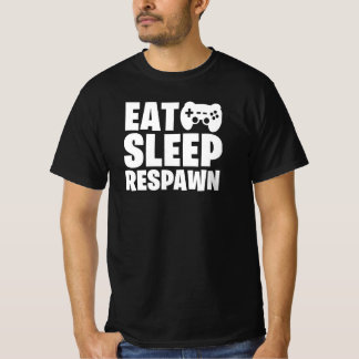 Essen Schlafen Spielen Lustiger Gamer-Spruch T-Shirt