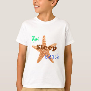 Essen Schlafen Strand - Kinder T-Shirt