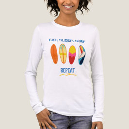 Essen, Schlafen, Surfen, Wiederholen - Strandleben Tri-Blend Shirt