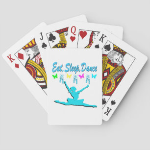ESSEN, SCHLAFEN, TANZBALLERINA DESIGN SPIELKARTEN