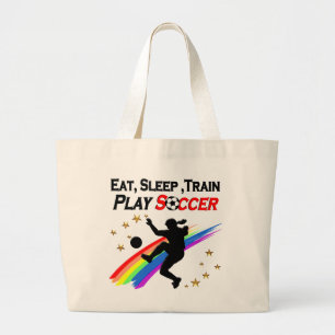 ESSEN, SCHLAFEN TRAIN PLAY FLACHER DEN GANZEN TAG  JUMBO STOFFBEUTEL