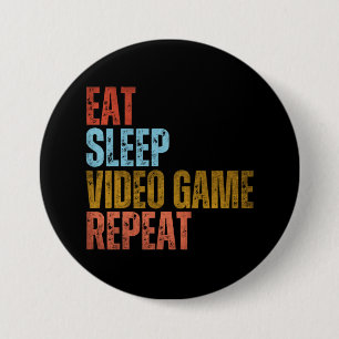 ESSEN SCHLAFEN VIDEOSPIEL WIEDERHOLEN BUTTON