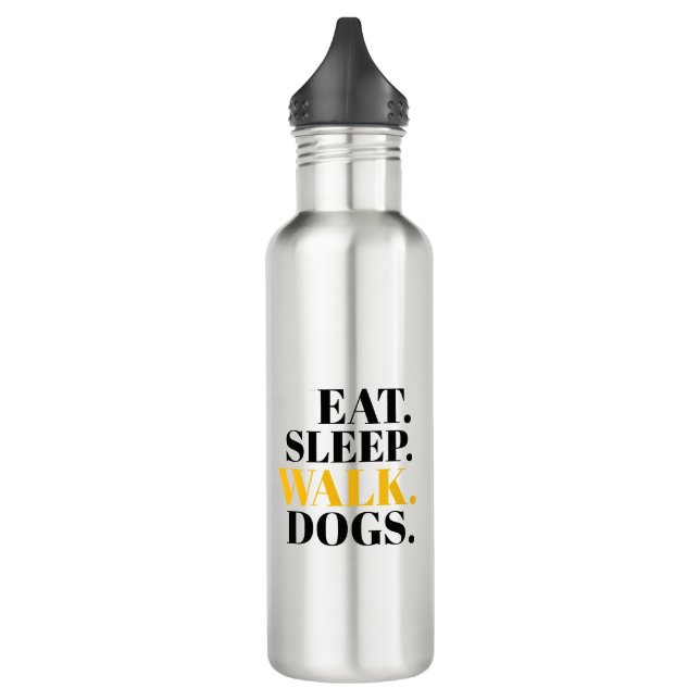 Essen schlafende Hunde Edelstahlflasche (Links)