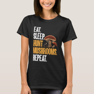 Essen schlafende Jagd Pilze Morel Hunter Fressen T-Shirt