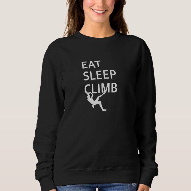 Essen Schlafklettern Sweatshirt (Vorderseite)