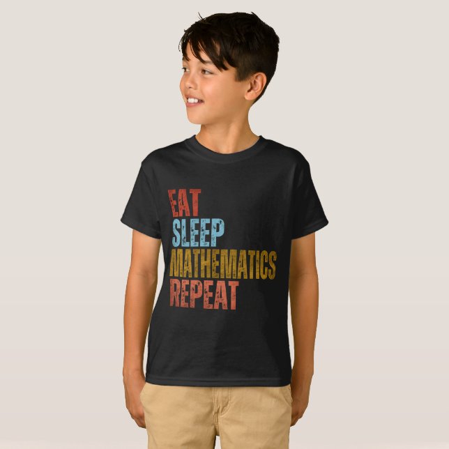 ESSEN SCHLAFMATHEMATIK WIEDERHOLEN T - Shirt (Vorne ganz)