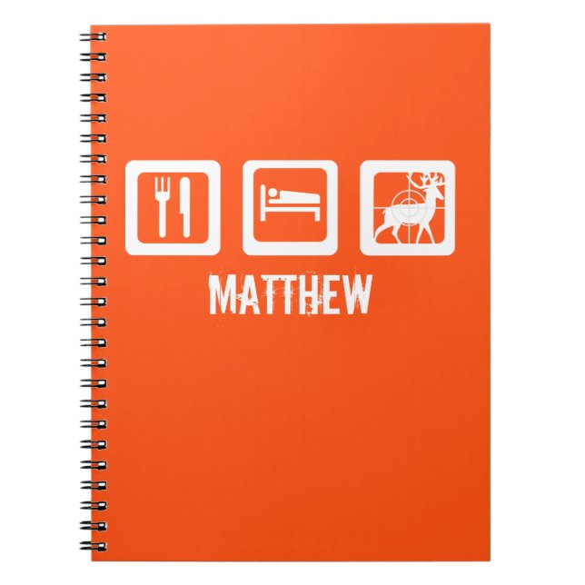 Essen Schlafsuche Notizblock (Vorderseite)