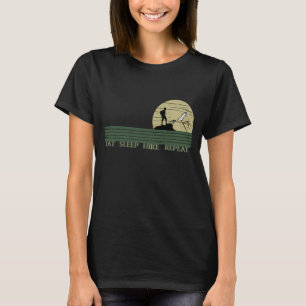Essen Schlafwandern wiederholen für Wanderer Vinta T-Shirt