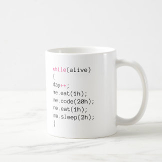 essen Sie CODE essen Schlaf Kaffeetasse
