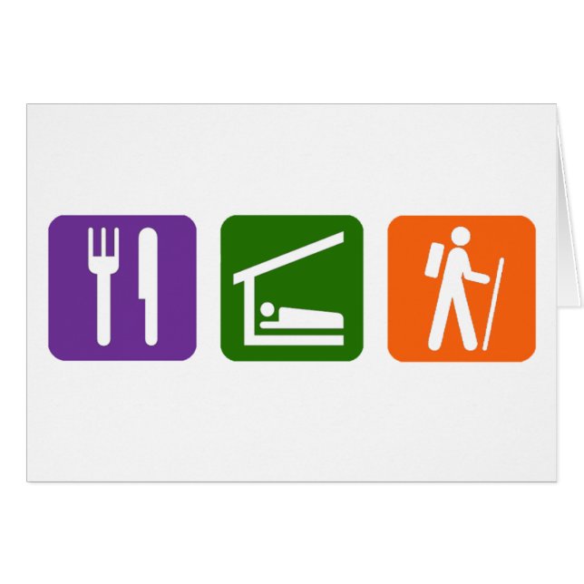 Essen Sie das Schlaf-Wandern (Vorderseite (Horizontal))