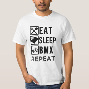 Essen Sie das Shirt der lustigen radfahrenden