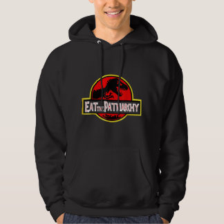 Essen Sie den Patriarchat Feminist Dinosaurier Hoodie