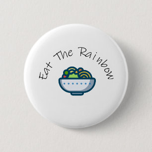 Essen Sie den Regenbogen Button