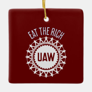 Essen Sie den reichen UAW-Streit Keramikornament